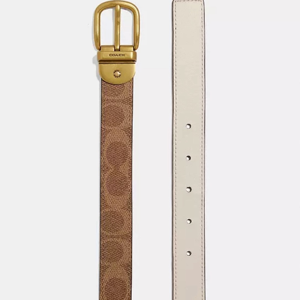 Coach Harness Buckle Reversible Belt, 25 Mm